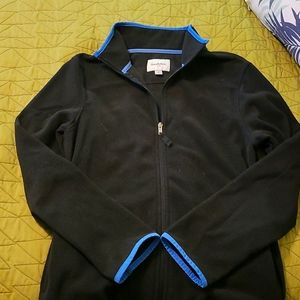 Black fleece zip up jacket